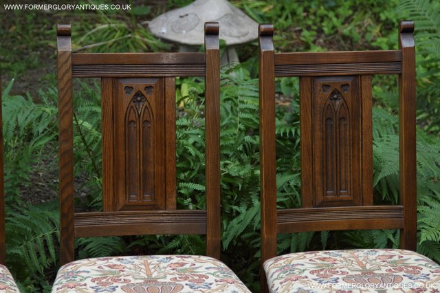 Image 27 of OLD CHARM LIGHT OAK KITCHEN DINING SET TABLE FOUR CHAIRS