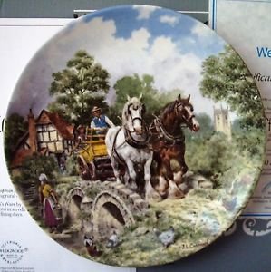 Preview of the first image of Wedgewood Off To Work Collectors Plate.