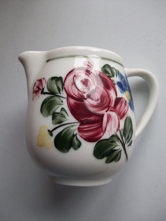 Preview of the first image of Lilien Porcelain MINIATURE JUG FLORAL PATTERN 2½" TALL **GC.