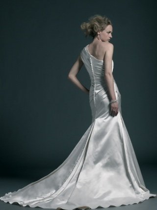 Image 3 of Stunning one shouldered Sincerity wedding dress