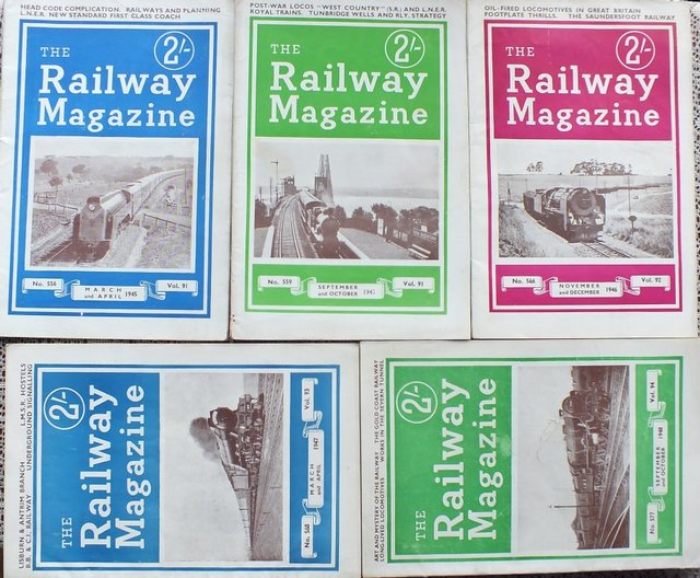 Preview of the first image of VINTAGE RAILWAY MAGAZINE COPIES.