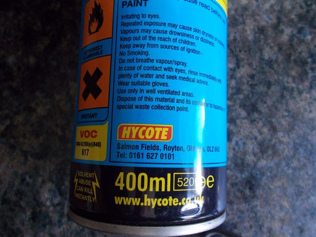 Preview of the first image of HYCOTE Ford Van Aerosol Spray Paint 400 ml - White.