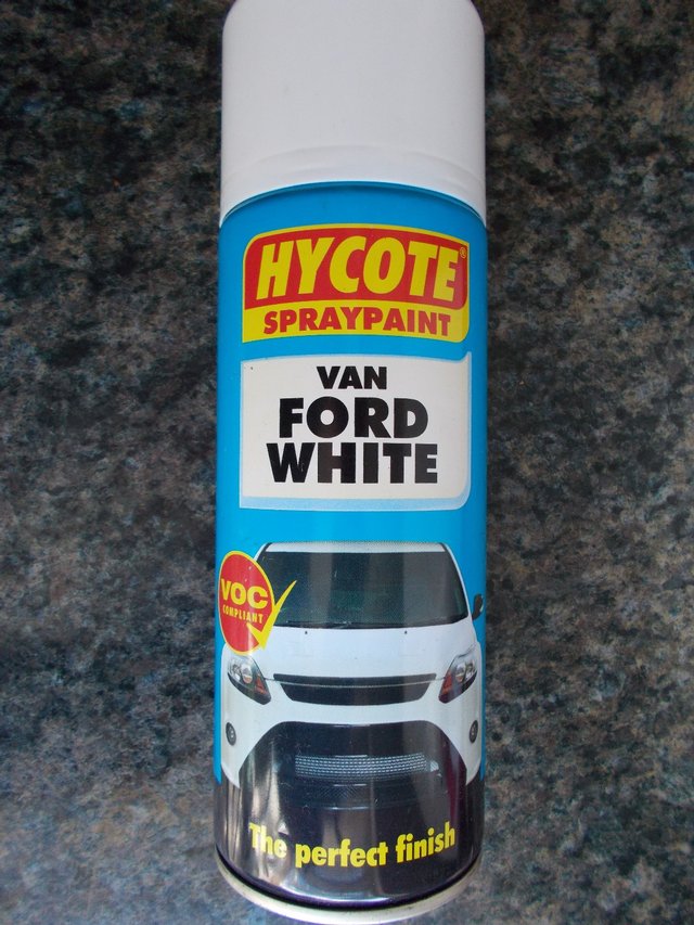 Image 2 of HYCOTE Ford Van Aerosol Spray Paint 400 ml - White