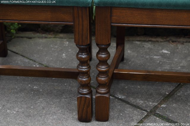 Image 21 of OLD CHARM LIGHT OAK KITCHEN DINING TABLE & SIX CHAIRS