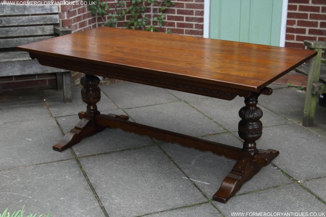 Image 25 of OLD CHARM LIGHT OAK KITCHEN DINING TABLE & SIX CHAIRS