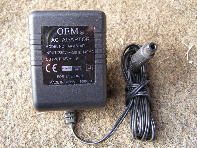 Preview of the first image of OEM AC Adapter : AA-181AD (Incl P&P).