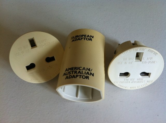 Image 3 of UK to European / USA / Australia plug adaptors