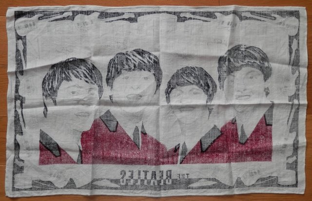 Image 2 of Beatles Original Irish Linen Tea Towel