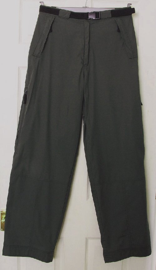 Preview of the first image of MENS DARK KHAKI TROUSERS BY MOTO AT TOPMAN - SZ 32R  B22.