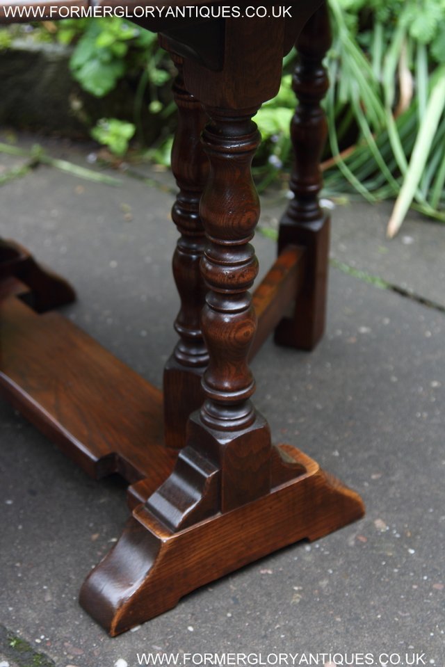 Image 3 of BEVAN FUNNELL OAK SIDE OCCASIONAL COFFEE LAMP PHONE TABLE