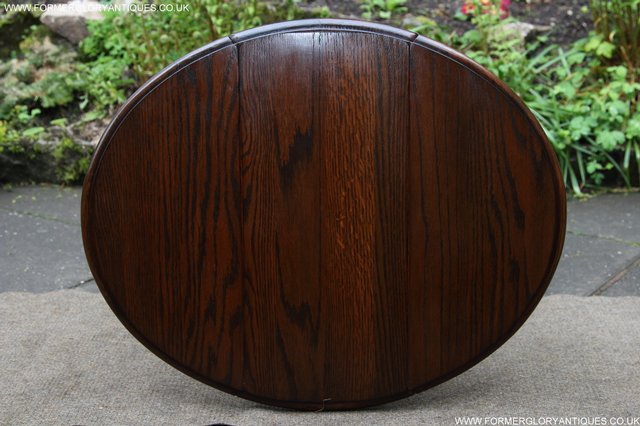 Image 5 of BEVAN FUNNELL OAK SIDE OCCASIONAL COFFEE LAMP PHONE TABLE