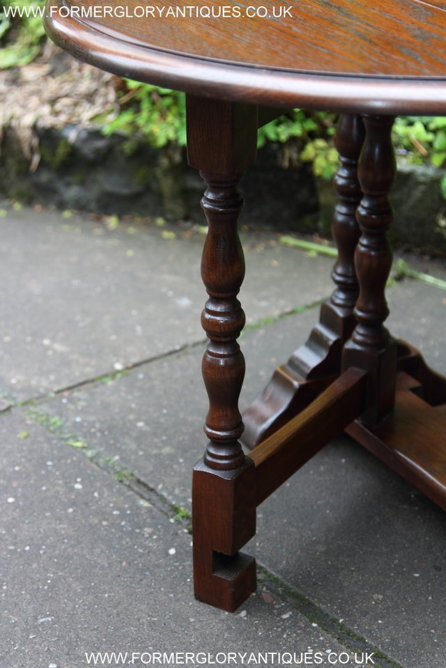 Image 16 of BEVAN FUNNELL OAK SIDE OCCASIONAL COFFEE LAMP PHONE TABLE