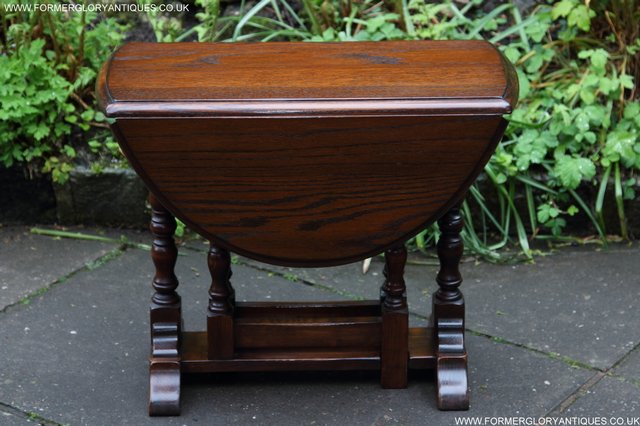 Image 18 of BEVAN FUNNELL OAK SIDE OCCASIONAL COFFEE LAMP PHONE TABLE
