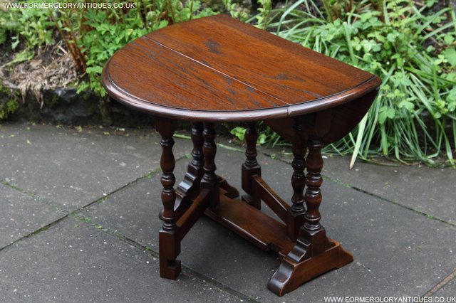 Image 28 of BEVAN FUNNELL OAK SIDE OCCASIONAL COFFEE LAMP PHONE TABLE