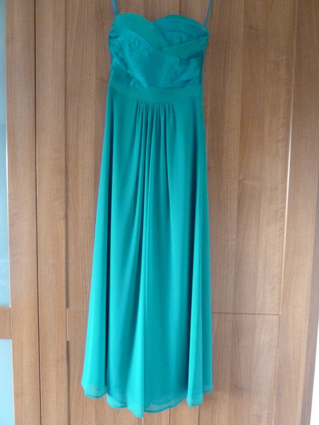 Preview of the first image of COAST MAXI DRESS SIZE 6 GREEN/TEAL COLOUR.