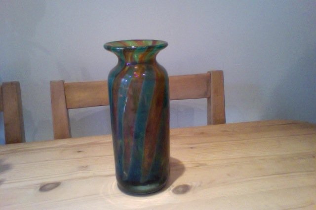 Preview of the first image of Retro Vase - Milano Glass - Beautiful Piece.