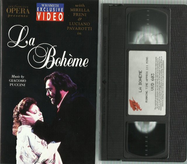 Image 2 of 2 PAVAROTTI  VHS VIDEOS: LA BOHE'ME & VERDI. VGC.