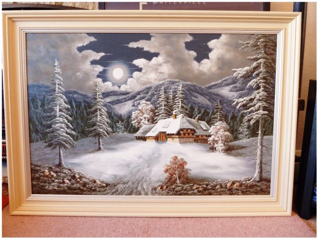 Preview of the first image of ARTUR FRANKE OIL ON CANVAS PAINTING IN GOOD CONDITION.