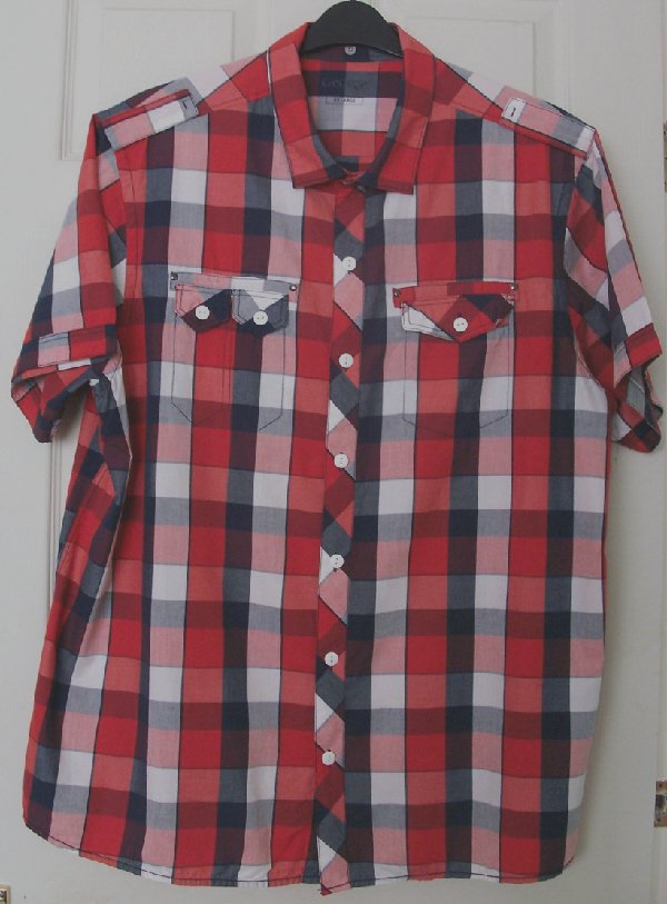 Preview of the first image of Gorgeous mens check shirt by george - sz xxl  B23.