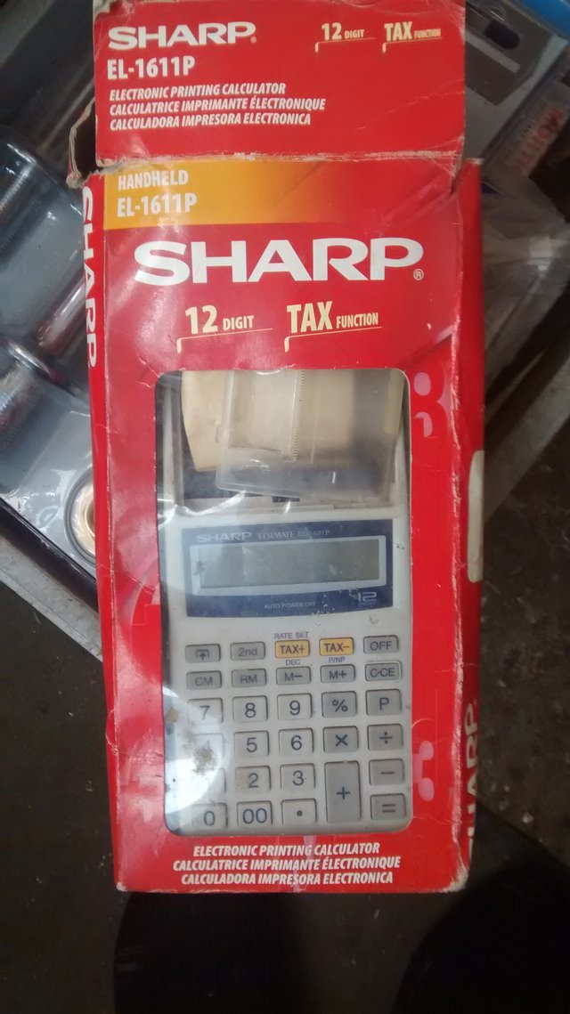 Preview of the first image of Sharp electronic printing calculatorBNiB.