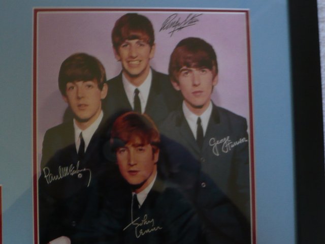 Image 2 of Beatles Hand Signed Album Page Mounted & Framed