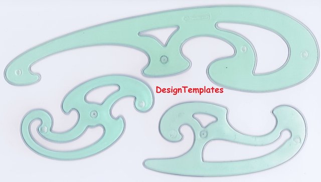 Image 3 of FRENCH CURVES - DRAWING / TEMPLATES / STENCILSSET QTY x 3
