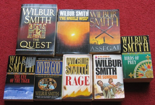 Preview of the first image of WILBUR SMITH large selection booksall in good condition..