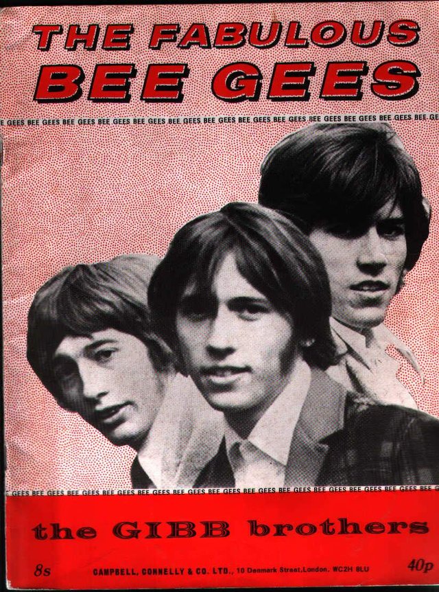 Preview of the first image of Bee Gees sheet music album, 1960s songs.