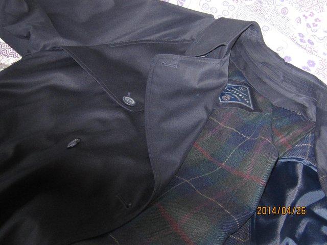 Preview of the first image of GENTS FULL LENGTH RAINCOAT SIZE MEDIUM.