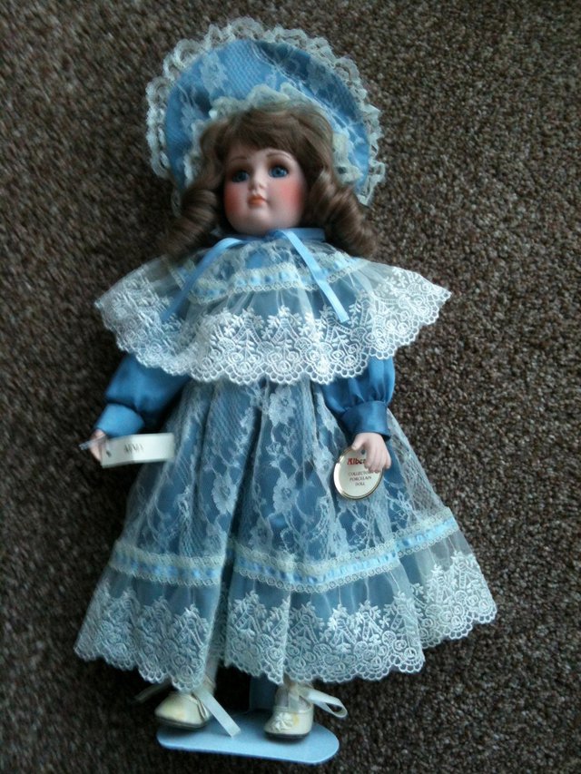 Preview of the first image of Porcelain Alberon doll "Aimy" approx 16" high.