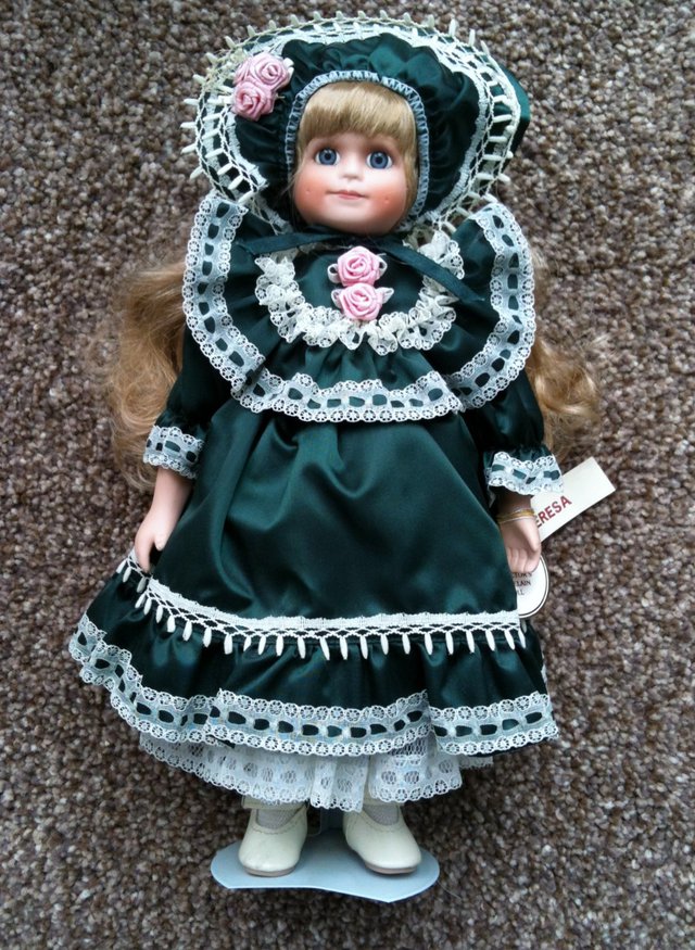 Image 3 of Porcelain Alberon doll "Teresa" approx 12" high