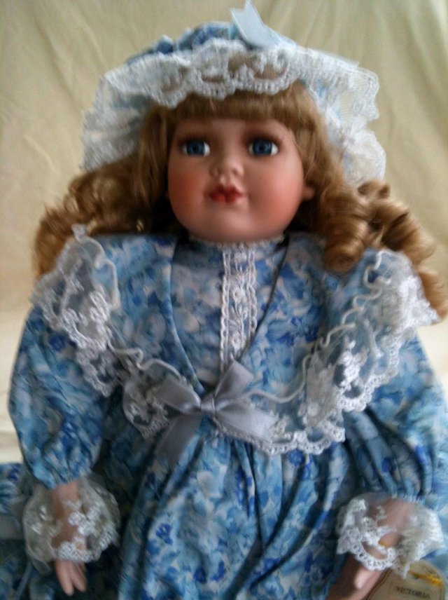 Image 3 of Porcelain Alberon doll "Victoria" approx 21" high