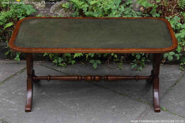 Image 7 of A BEVAN FUNNELL LEATHER OCCASIONAL COFFEE LAMP SOFA TABLE