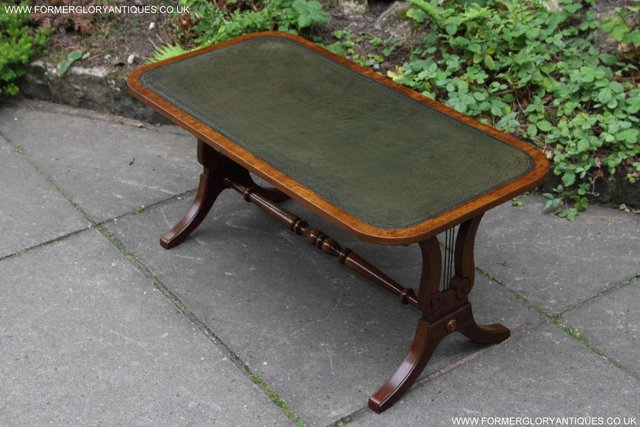 Image 15 of A BEVAN FUNNELL LEATHER OCCASIONAL COFFEE LAMP SOFA TABLE