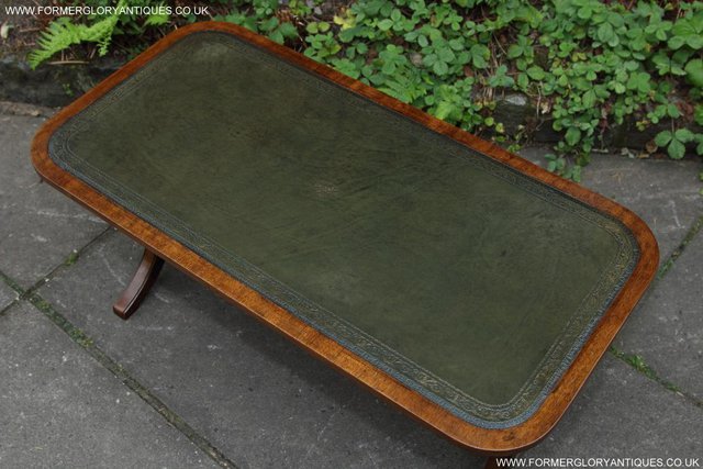 Image 17 of A BEVAN FUNNELL LEATHER OCCASIONAL COFFEE LAMP SOFA TABLE