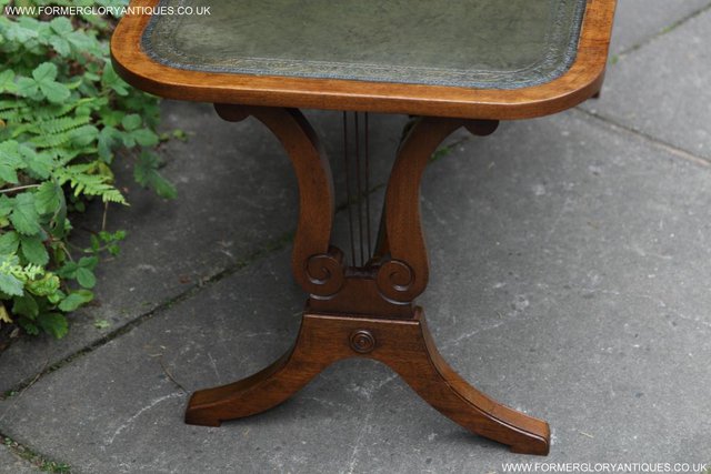 Image 23 of A BEVAN FUNNELL LEATHER OCCASIONAL COFFEE LAMP SOFA TABLE