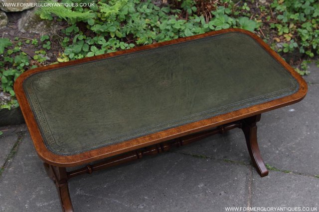 Image 26 of A BEVAN FUNNELL LEATHER OCCASIONAL COFFEE LAMP SOFA TABLE