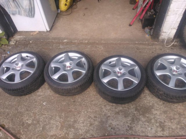 Preview of the first image of Set of 4, O.Z. 6 spoke alloys 16" x 7.5J...