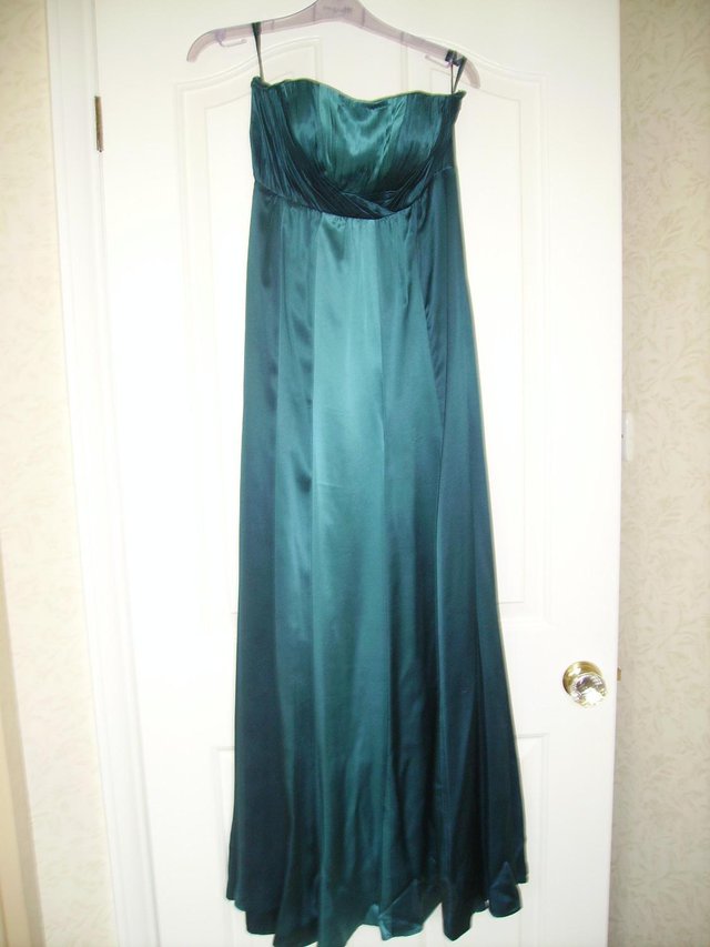 Preview of the first image of Monsoon silk evening dress size 8.