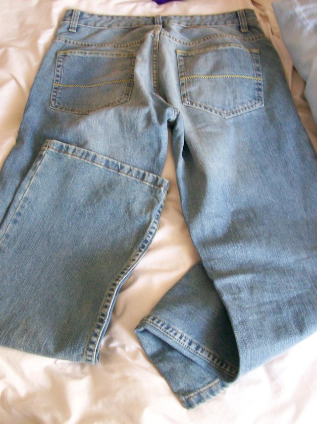 Image 2 of Men's Next Blue Denim Jeans 34R - Used