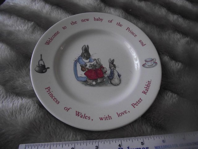 Image 2 of Wedgwood Peter Rabbit plate 1982