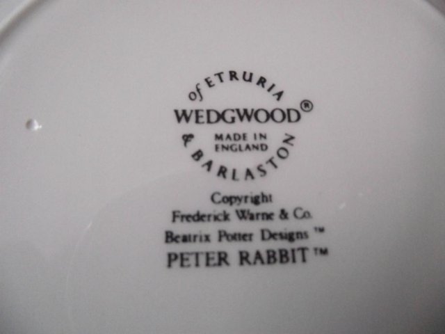 Image 3 of Wedgwood Peter Rabbit plate 1982
