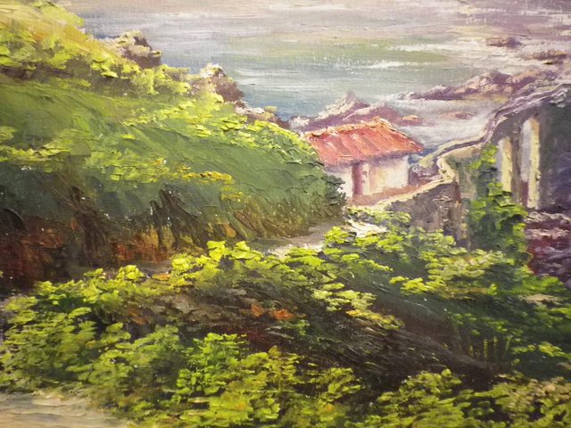 Image 2 of ALDECOA Oil painting of a View of a Spanish peninsula