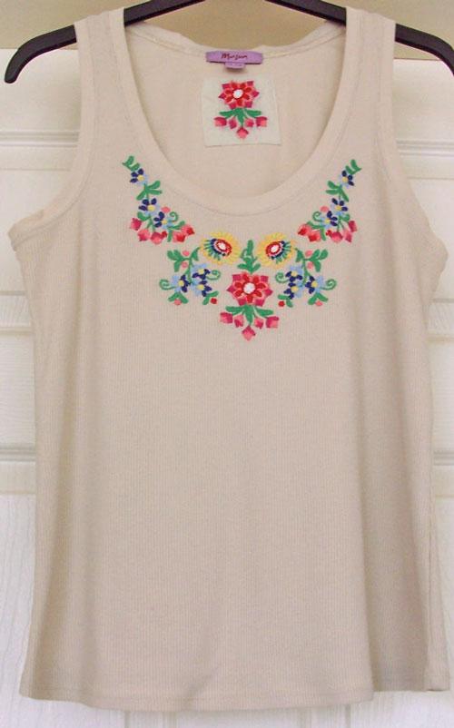 Preview of the first image of LADIES PRETTY FLOWERED VEST TOP BY MONSOON - SZ 12 B1.