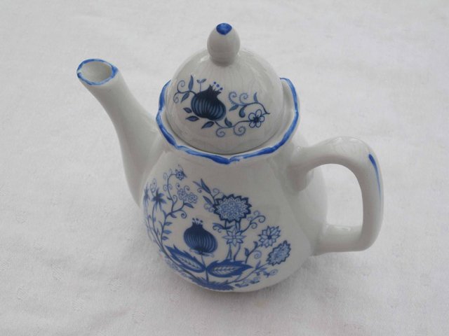 Preview of the first image of Blue and white small teapot.