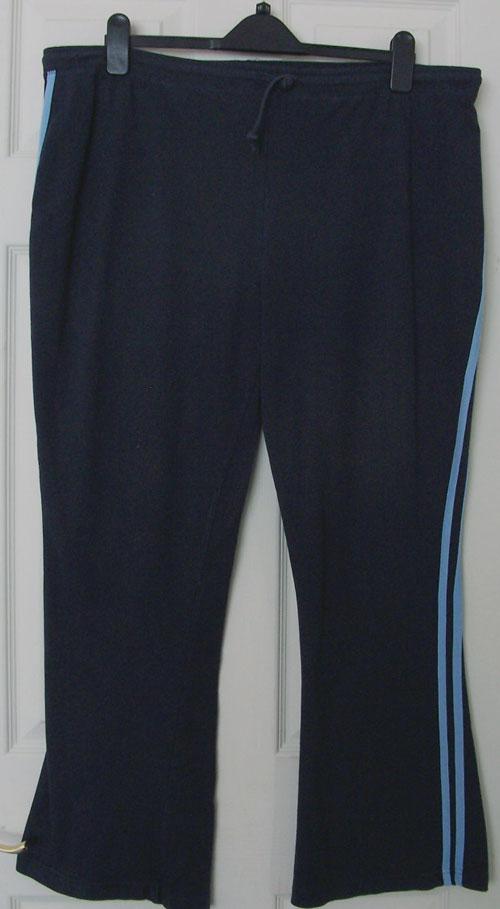 Preview of the first image of LADIES NAVY TRACKSUIT BOTTOMS - SZ 20/22 B20.