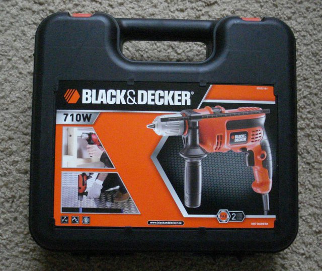 Image 3 of NEW BLACK & DECKER 710W VARIABLE SPEED CORDED HAMMER DRILL