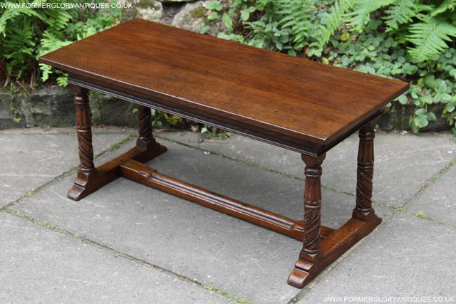 Image 3 of TITCHMARSH GOODWIN MAPLE OAK SIDE LAMP PHONE COFFEE TABLE