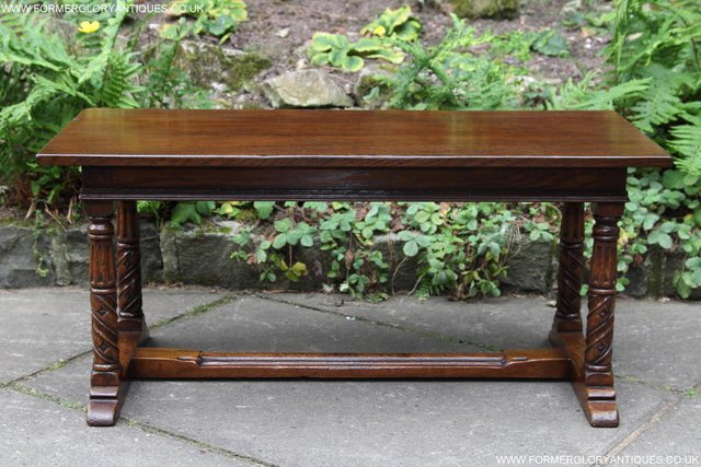 Image 5 of TITCHMARSH GOODWIN MAPLE OAK SIDE LAMP PHONE COFFEE TABLE