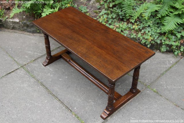 Image 6 of TITCHMARSH GOODWIN MAPLE OAK SIDE LAMP PHONE COFFEE TABLE